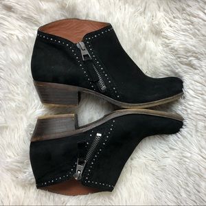 Lucky Brand Benna Black Studded Bootie Size 6